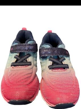 Stride Rite M2P Journey Kids Girls Pink Purple Mesh Hook & Loop Sneakers Size 6